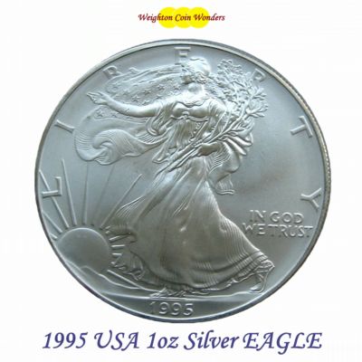 1995 1oz Silver American Eagle